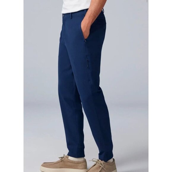 Mack Weldon Radius Flex Jogger Navy Blue Men’s Casual Pant Size Medium - Picture 2 of 8